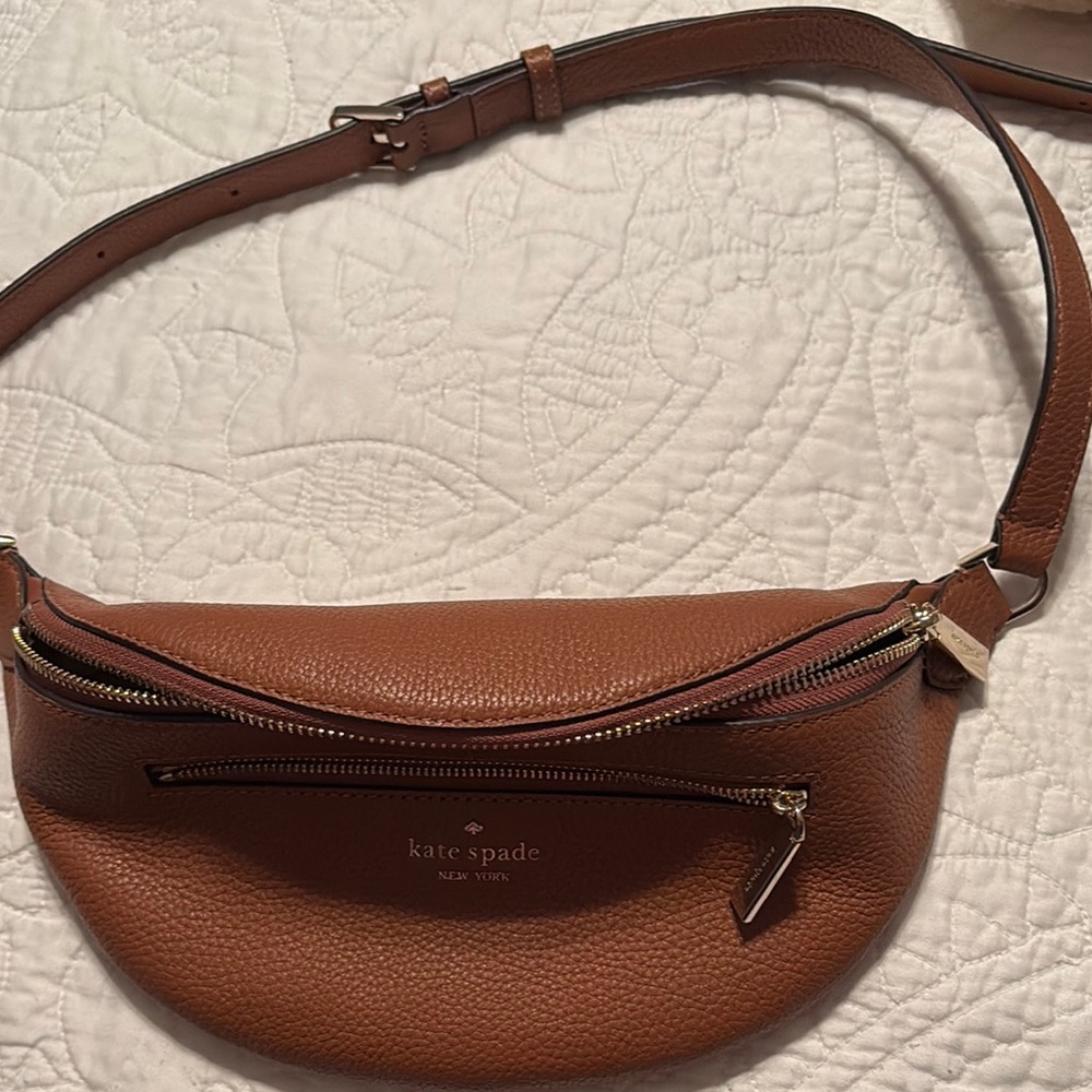 Kate Spade Brown Leather Belt Bag